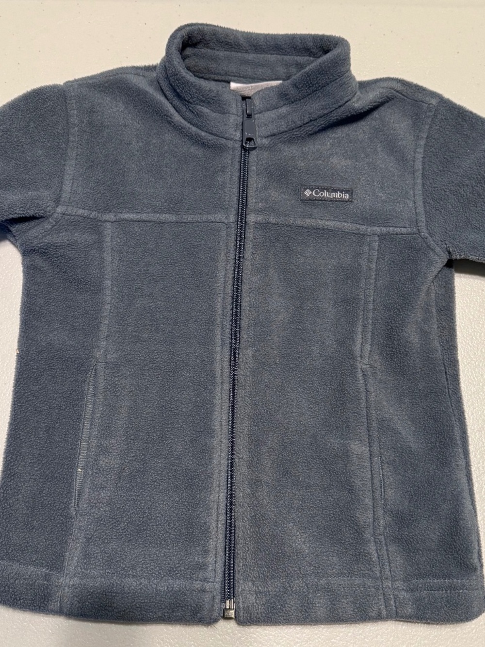 Columbia Toddler 3T Gray Full Zip Fleece Jacket Unisex Outdoor Walking